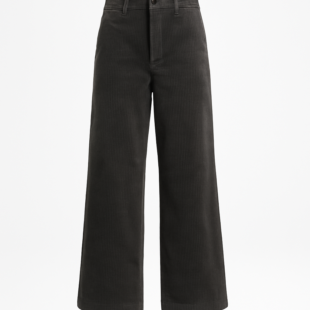 Corduroy Wide-Leg Trousers - Valvaen Pants