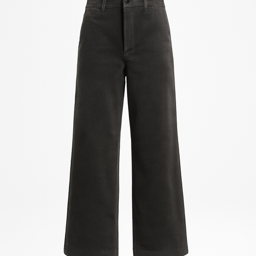 Corduroy Wide-Leg Trousers - Valvaen Pants