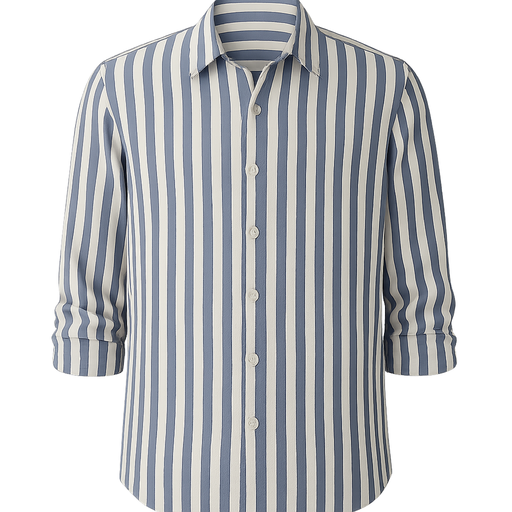 Linen Stripe Shirt - Valvaen Shirts