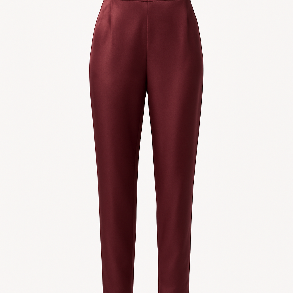 Silk Tapered Trousers - Valvaen Pants